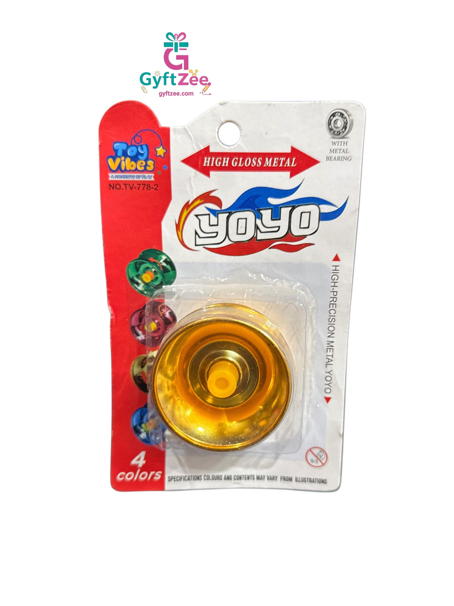 Metallic Yo-Yo - Classic Fun with a Stylish Twist for Kids (1 Piece)