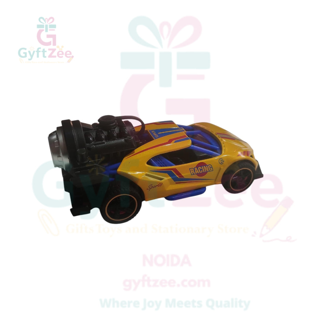 Strong Mini Metal Pull-Back racing Car with Spray (Random Color)