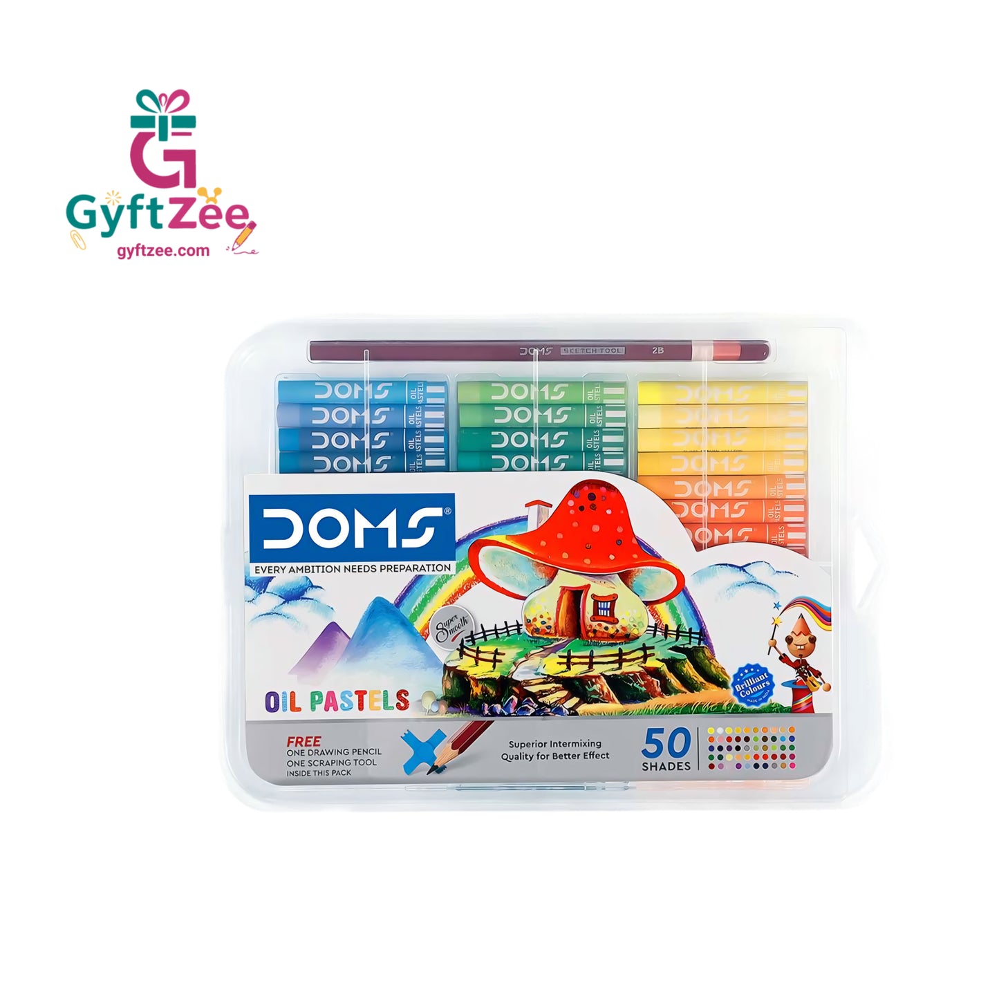 DOMS Oil Pastel 50 Shades | Premium Quality Oil Pastels for Drawing, Colouring, and Art Projects