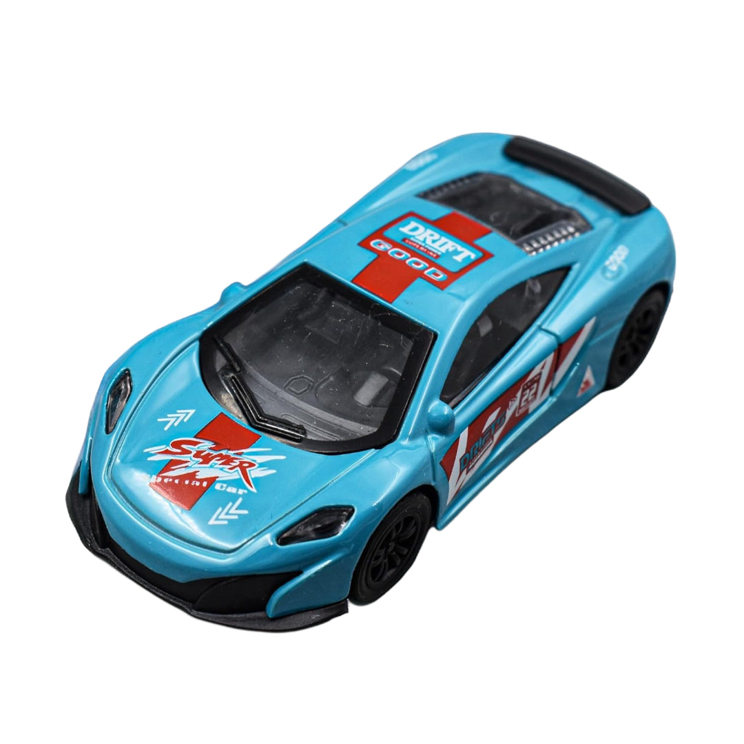 Small Diecast Metal Racing Car – Pull Back Toy Car (Random Color)
