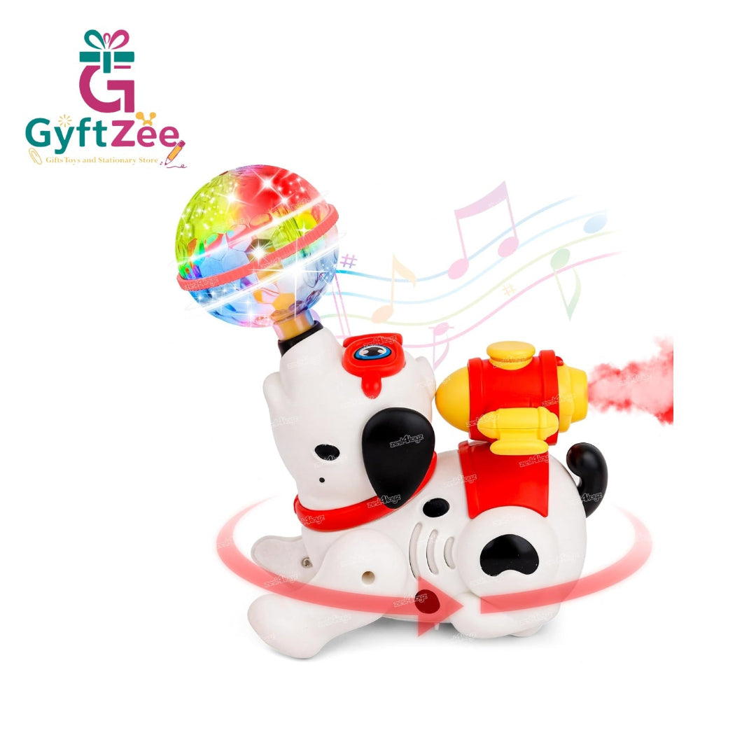 Dancing Dog Toy, 360° Rotation, Lights & Sound