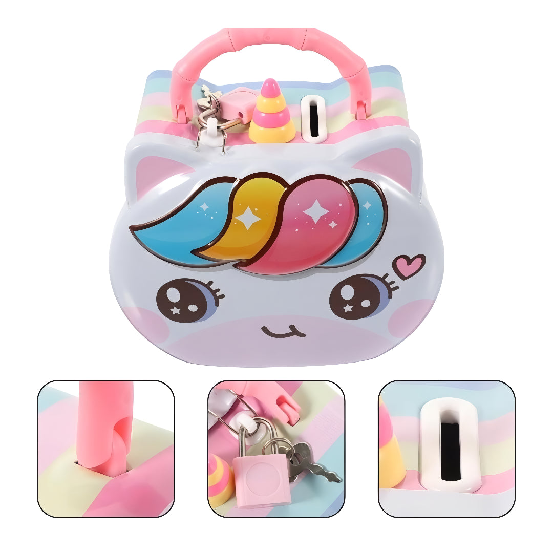 (Random color) Unicorn Piggy Bank for Kids - Fun & Magical Savings Bank | Return Gift