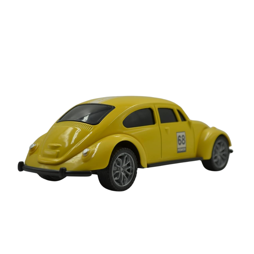 (Random Color) Exclusive Metal Die-Cast Pull-Back Beatle Classic Car – Realistic Scale Model