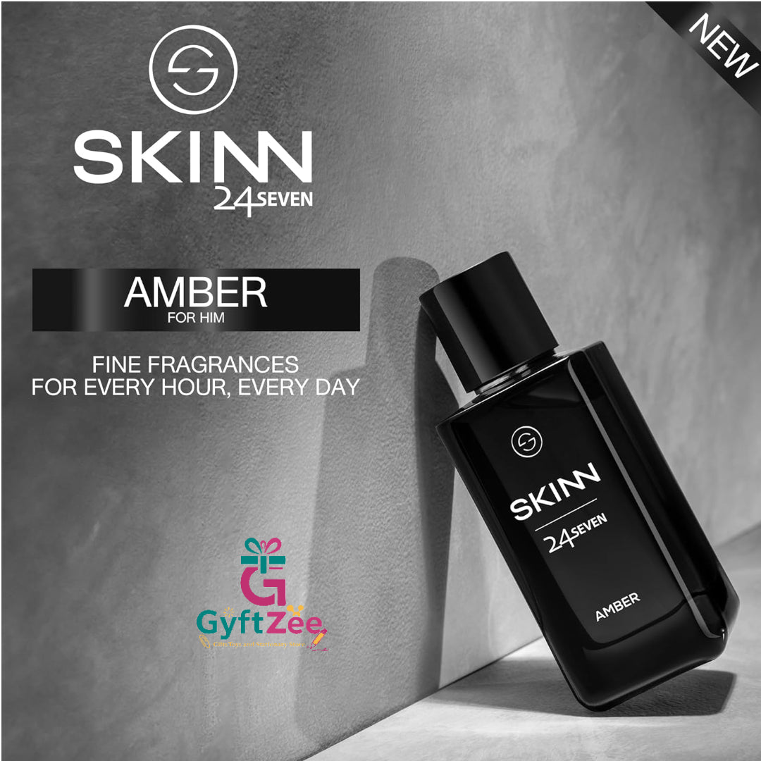 SKINN 24/7 Amber Perfume - 100ml | Long-Lasting Fragrance for Men