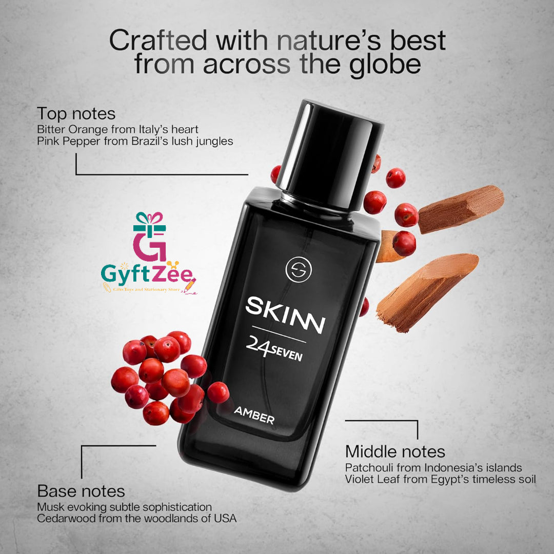 SKINN 24/7 Amber Perfume 100 ml for Men | Best online Price in India | Noida