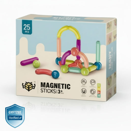 Magnetic building stick | 25 pcs | Learning [Kids 3+ years]