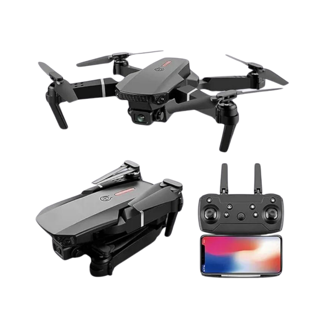 Dual Camera Drone Toy | 4K HD | 2.4 GHz RC, Foldable Design for Kids & Beginners