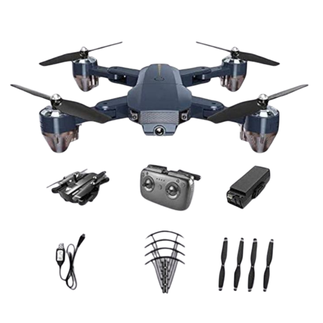 Dual Camera Drone Toy | 4K HD | 2.4 GHz RC, Foldable Design for Kids & Beginners