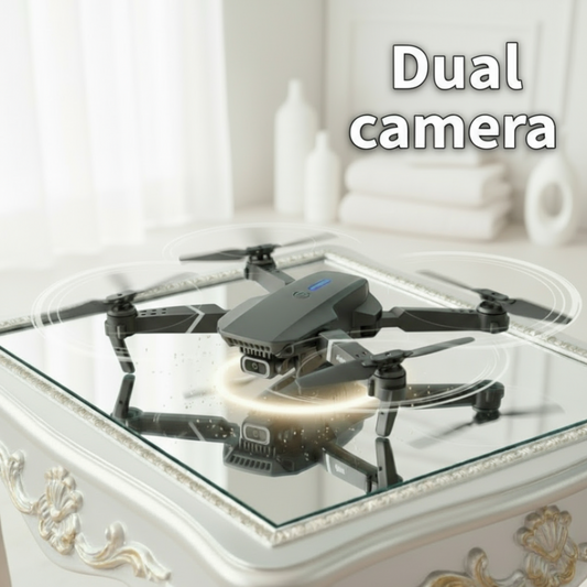 [Random design-color] Dual Camera Kids Drone | 4K HD | 2.4 GHz RC, Foldable