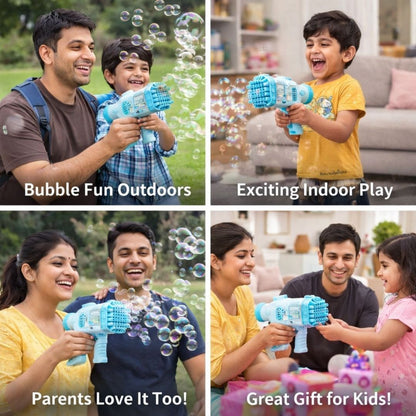 [Assorted] 32 Hole Bubble Gun + Projector Camera Keychain [3+ years]