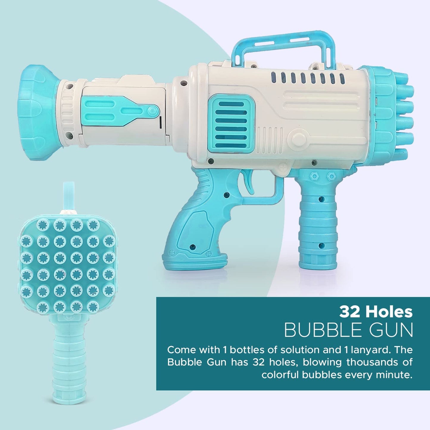 32-Hole Bubble Maker Gun (Random Color)