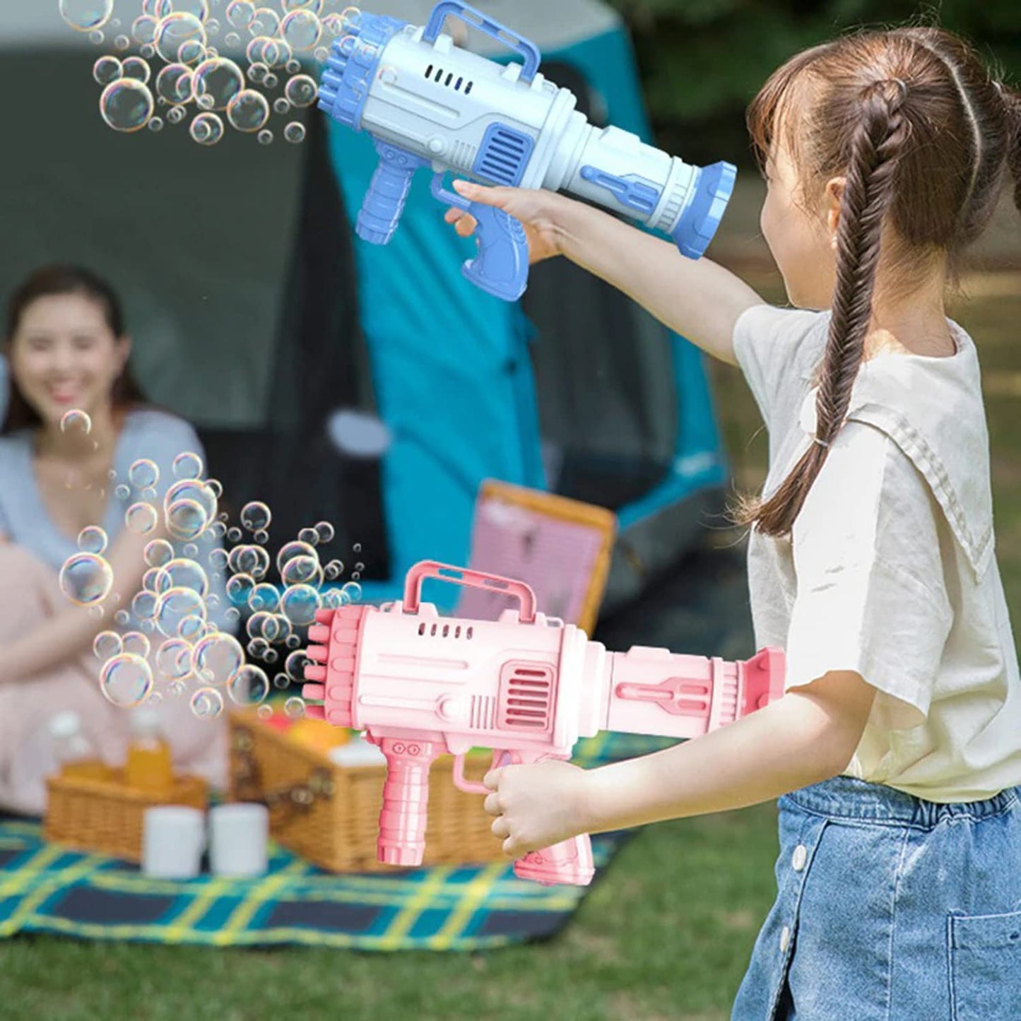 32-Hole Bubble Maker Gun (Random Color)
