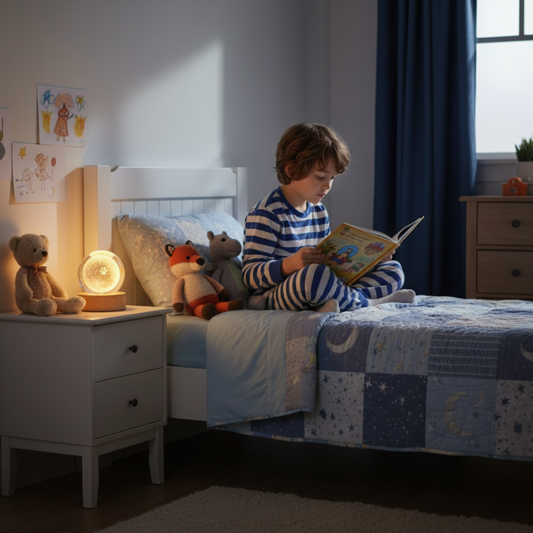 [Random design] 3D Crystal Moon Lamp  | Crystal Ball