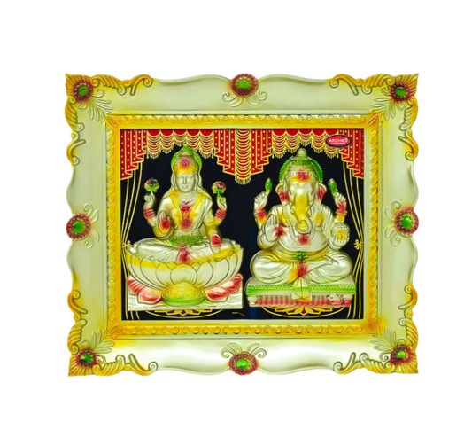 3D Ganesha Laxmi Ji Elegant Archies Frame – 28 X 30 cm