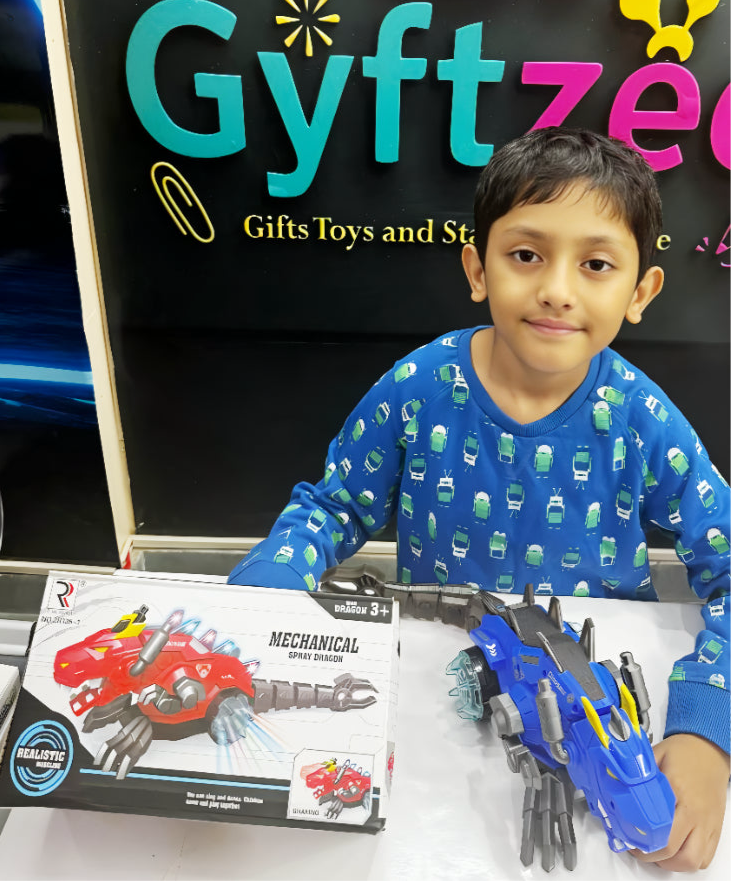 [Random color] Mechanical Robot Dragon Lights & Sound