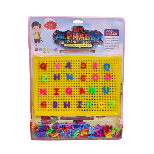 DIY Alphabet Platter for Kids - Creative Learning Game Toy
