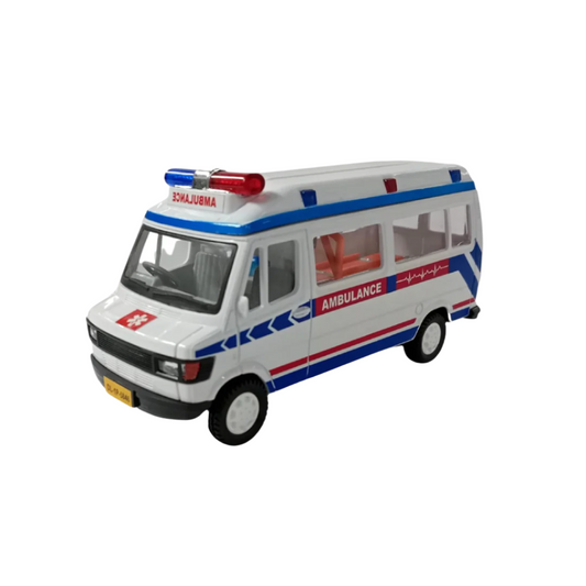 Ambulance Emergency Medical SUV Miniature | Pull Back Action Toy for Kids