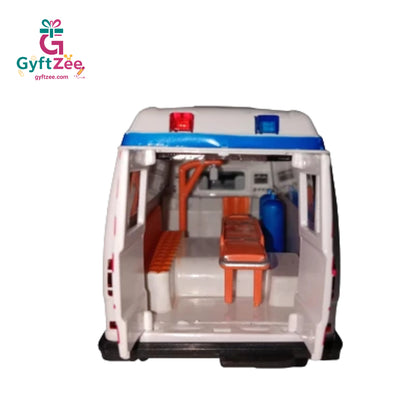 Ambulance Emergency Medical SUV Miniature | Pull Back Action Toy for Kids