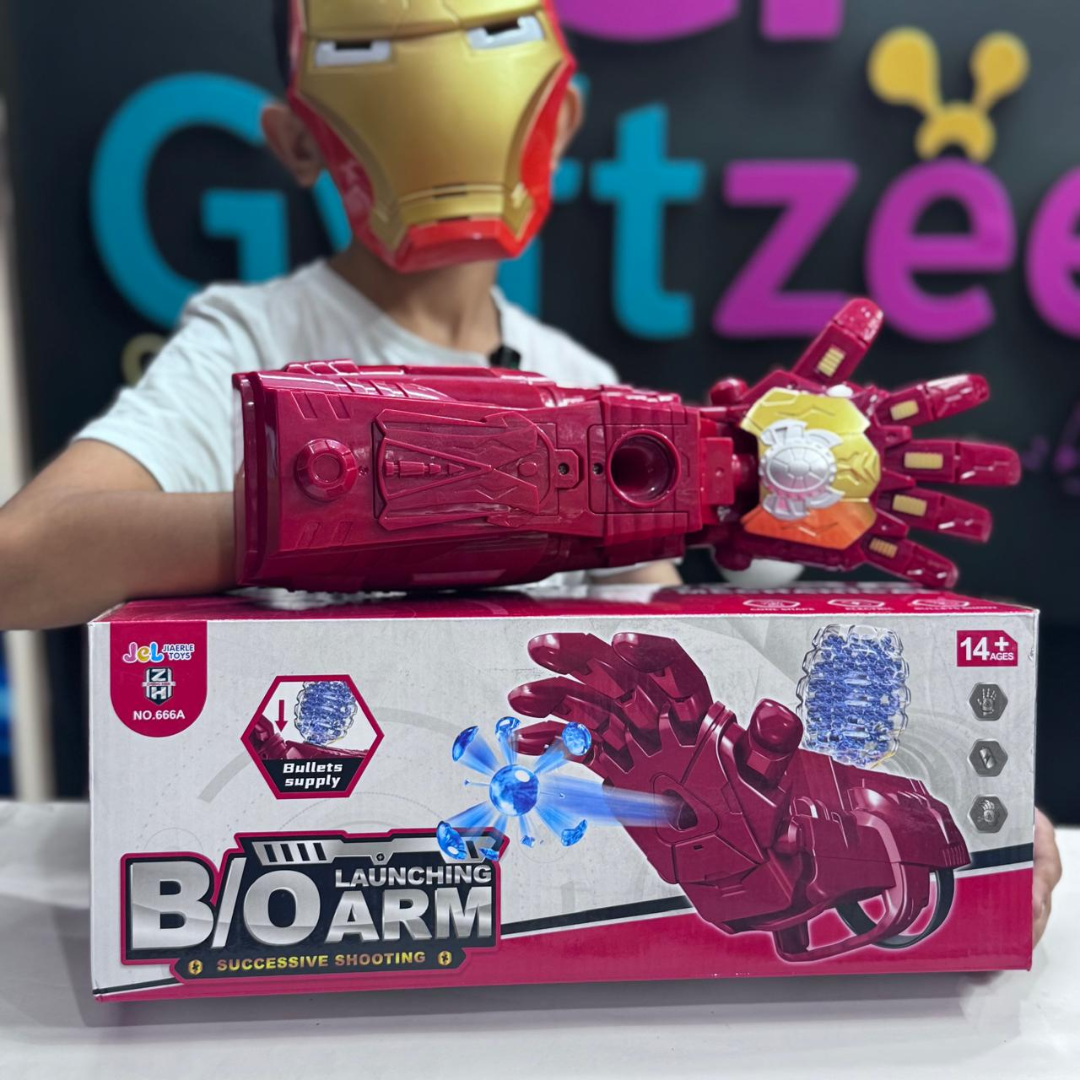[Random color] Electric Arm Repeater Bomb Launcher Toy – Jellyshot Water Bullets