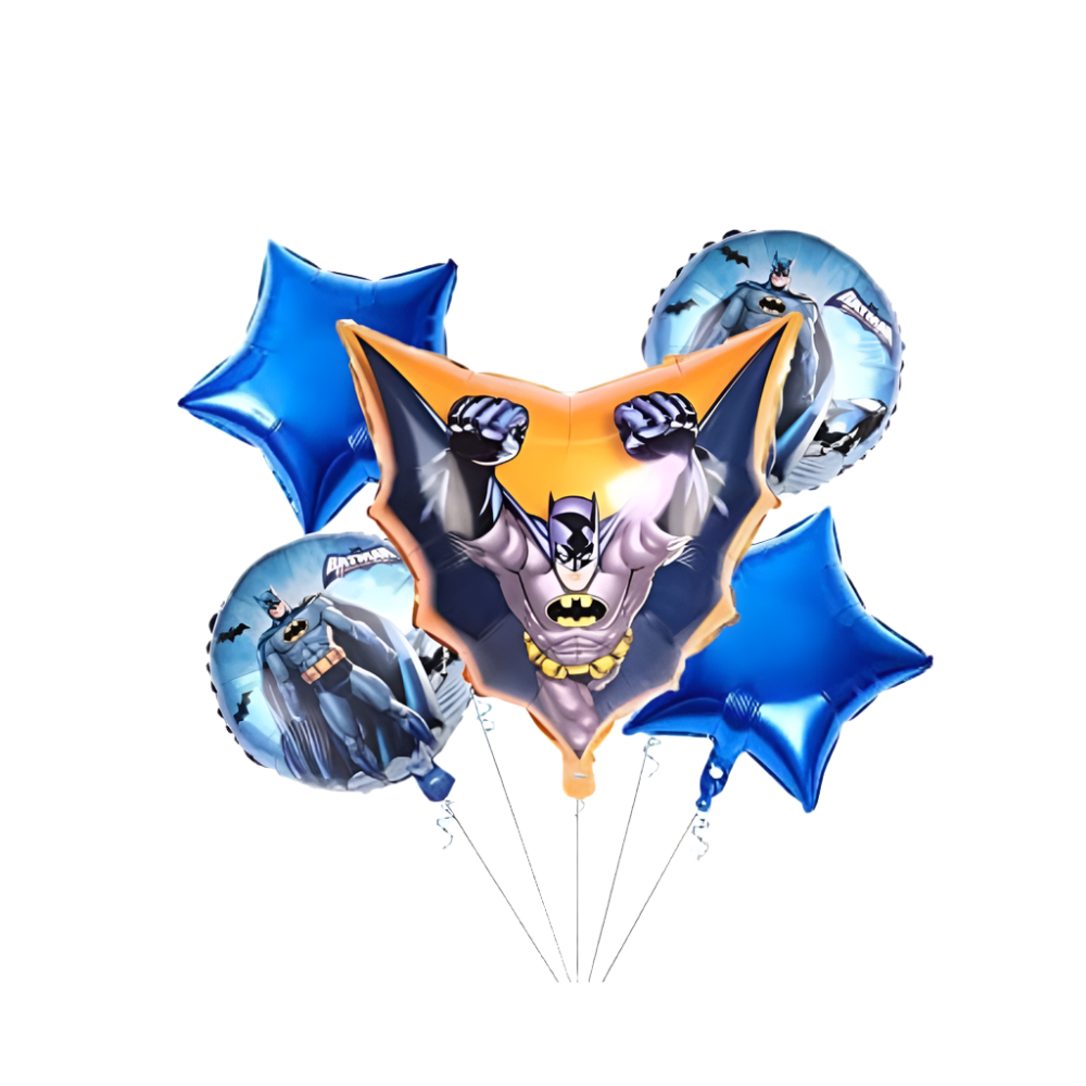 (1 pc, Random Character) Avenger - Super Hero's Balloons Set of 5 - Party decoration