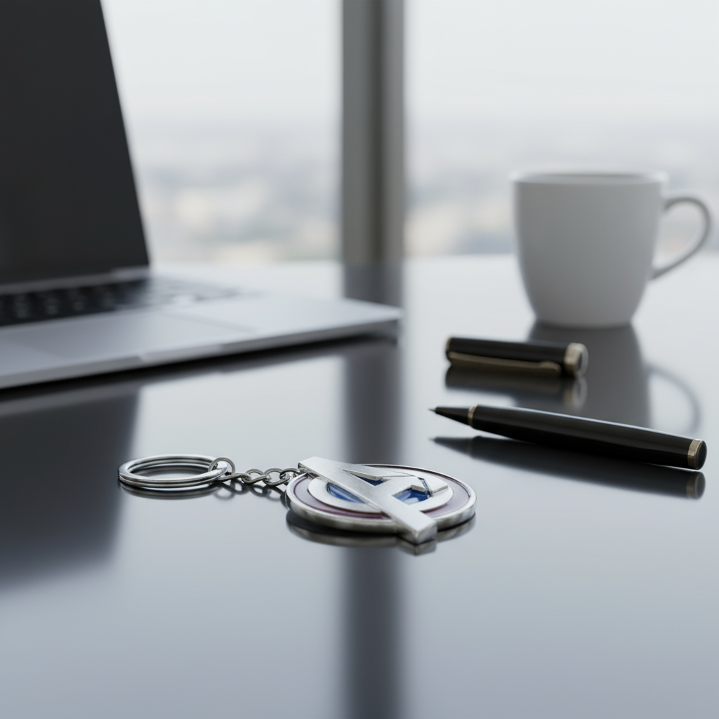 Avengers A-Logo Multicolor Metallic Keychain | Premium Marvel Keyring for Fans