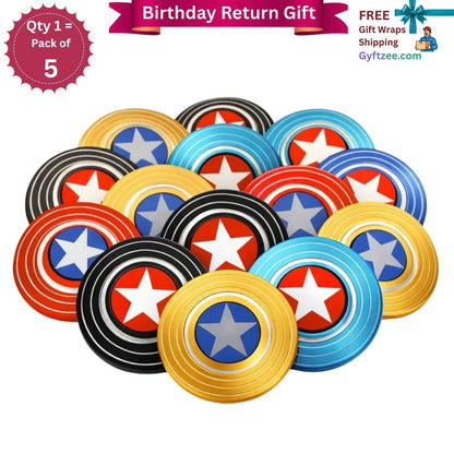 [Return Gift, Pack of 5] [Assorted] Avengers Shape Spinners