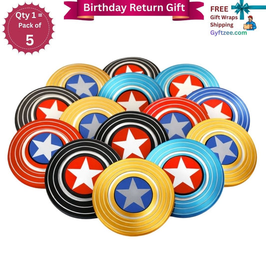 [Return Gift, Pack of 5] [Assorted] Avengers Shape Spinners