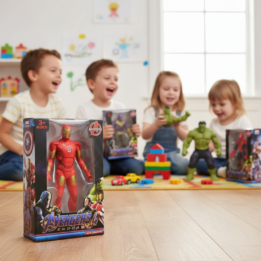 [Random character, 1 pcs] Superhero Action Figures - Avengers 4 Series with Multiple Characters