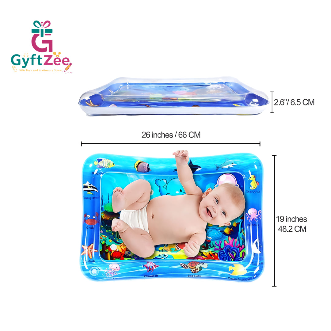 Baby Water Play Mat | Inflatable Tummy Time Fun Mat for Kids – Leak-Proof Design