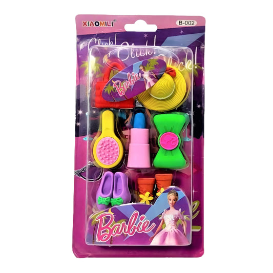 Eraser Barbie Set – Magical Stationery Fun for Kids