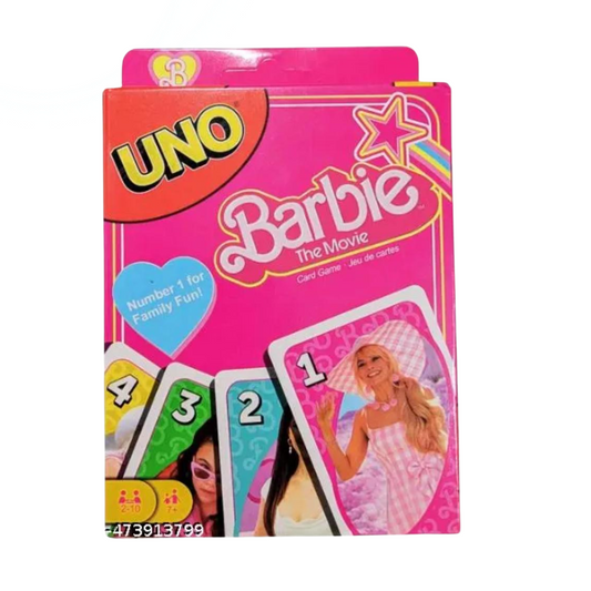 UNO Barbie The Movie Card Game | Tabletop Game Barbie Fans | Fun with a Glamorous Twist