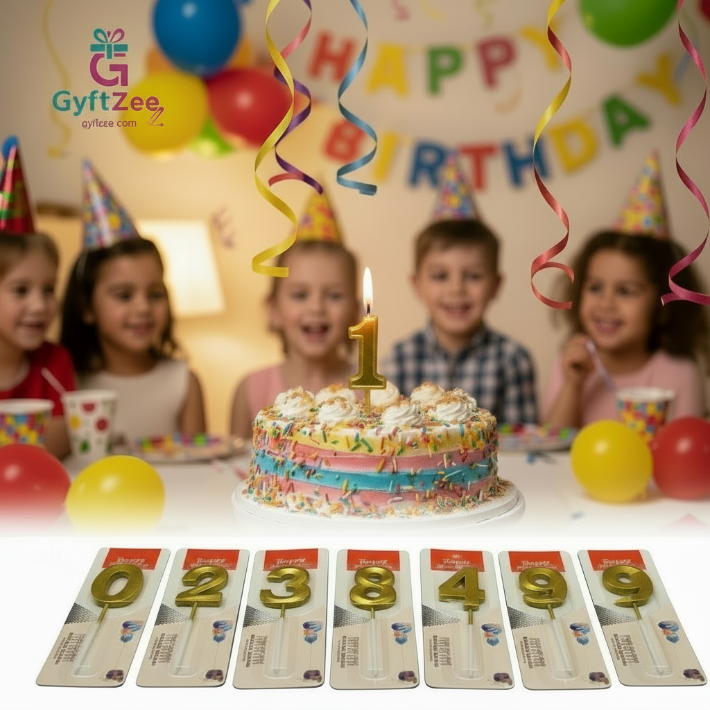 Number "1" Cake Topper Candle - Perfect for Birthday & Anniversary Celebrations