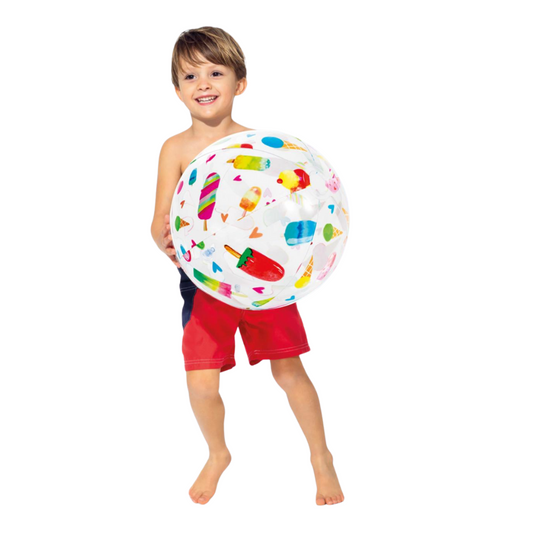 (Random Design, color, 1 pcs) Intex 20" Inflatable Beach Ball – Water Toy for Swimming Pool & Beach Fun