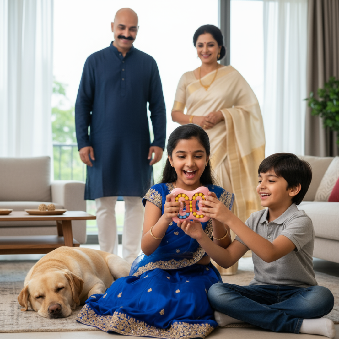 (Random Color) Spinning Bean Magic Cube  – Rotating Fidget Toy for Kids & Stress Relief