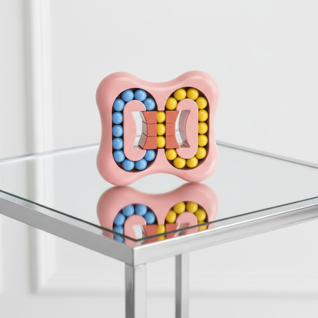 (Random Color) Spinning Bean Magic Cube  – Rotating Fidget Toy for Kids & Stress Relief