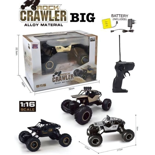 BIG ROCK CRAWLER – Remote Car with Metal Body, Ideal for Offroading: