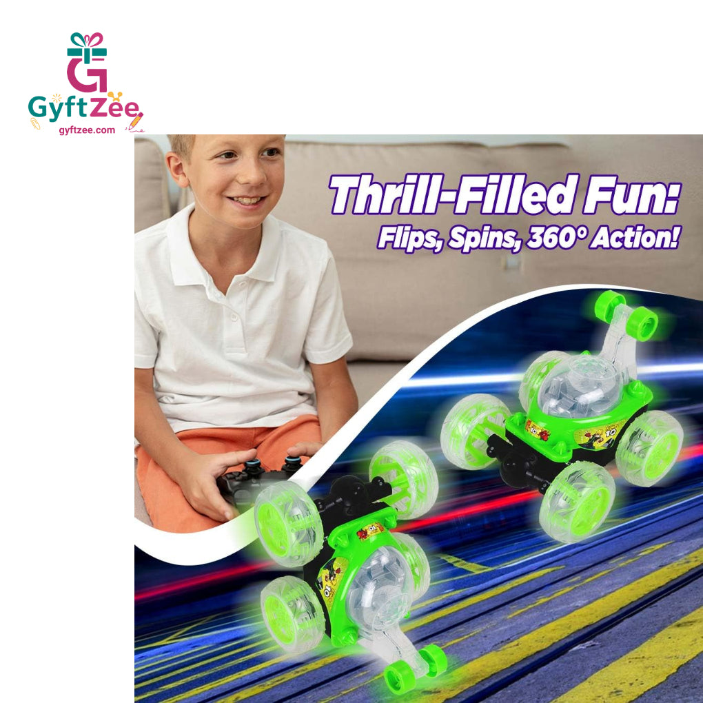 Rechargeable 360° Rotating Flip Stunt Car - Ultimate Fun with USB Charging!