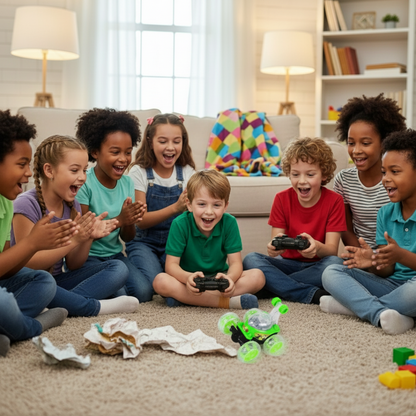 [Random color] Rechargeable 360° Rotating Flip Stunt Car - Ultimate Fun with USB Charging!