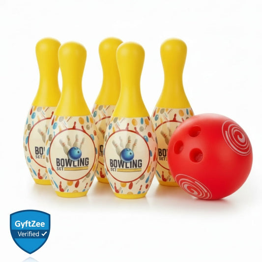 Big Bowling Game Set | Indoor Sports | 6 Pins & 1 Ball [Kids 4+ years]