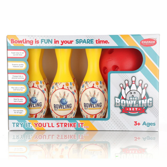 Big Bowling Game Set for Kids – Indoor Sports Toy with 6 Pins & 1 Ball