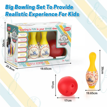 Big Bowling Game Set for Kids – Indoor Sports Toy with 6 Pins & 1 Ball