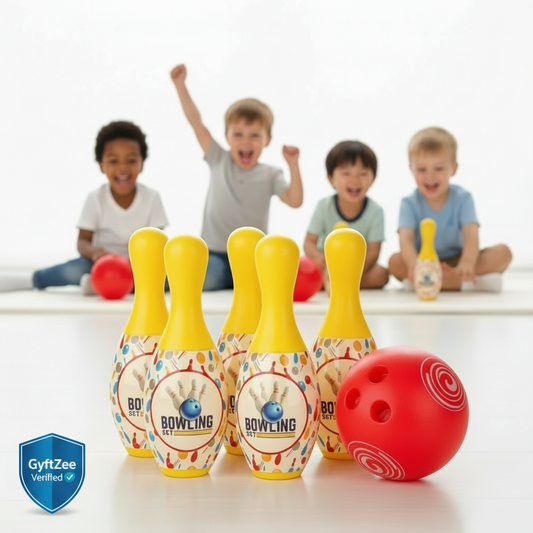 Big Bowling Game Set for Kids | Indoor Sports Toy with 6 Pins & 1 Ball