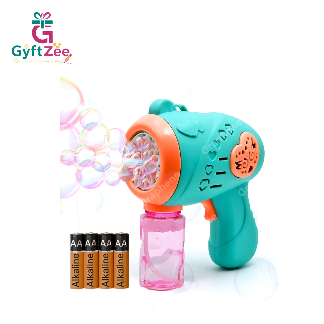 Color Bubble Gun for Kids & Toddlers | Automatic Bubble Maker Toy with Colorful Lights | Perfect for Outdoor Fun & Gifting