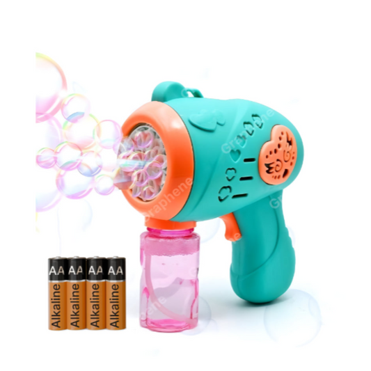Color Bubble Gun for Kids & Toddlers | Perfect for Outdoor Fun & Gifting (Battery Not Included)
