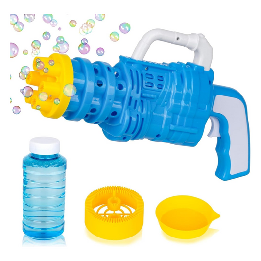 (Random color) Bubble Blaster Gatling Gun Toy for Kids – Party Gift with Soap Solution