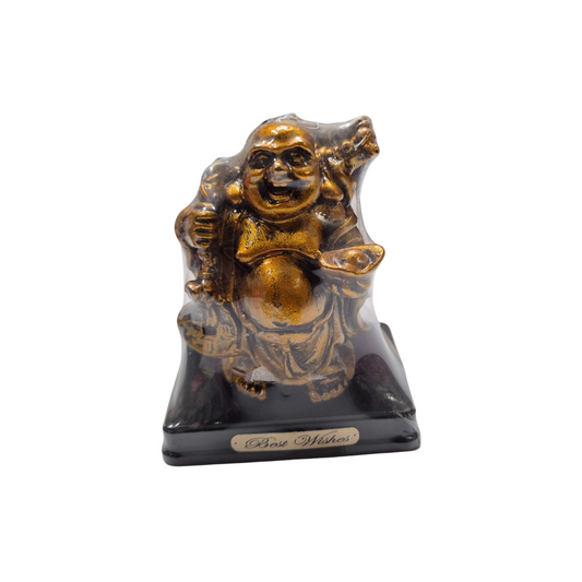 Laughing Buddha Statue (Antique Lamma) in Assorted Designs - Size  13*10*8cm (1 Piece)