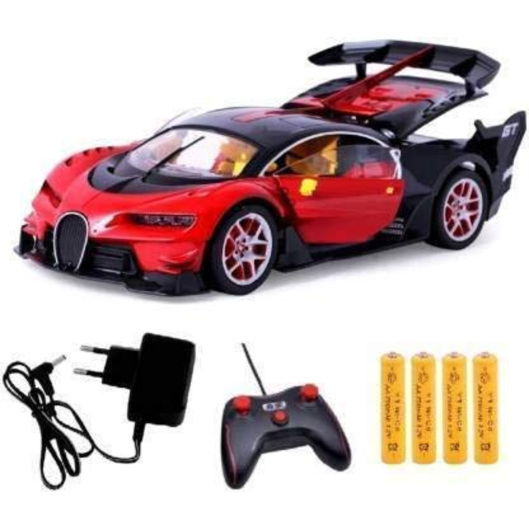 Luxury Bugatti Style RC Car Toy | Rechargeable Remote Control with Opening Doors – Premium Design