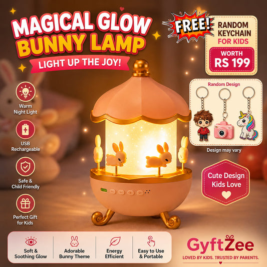 Bunny's Night Rotating Projector | 360° | USB Powered