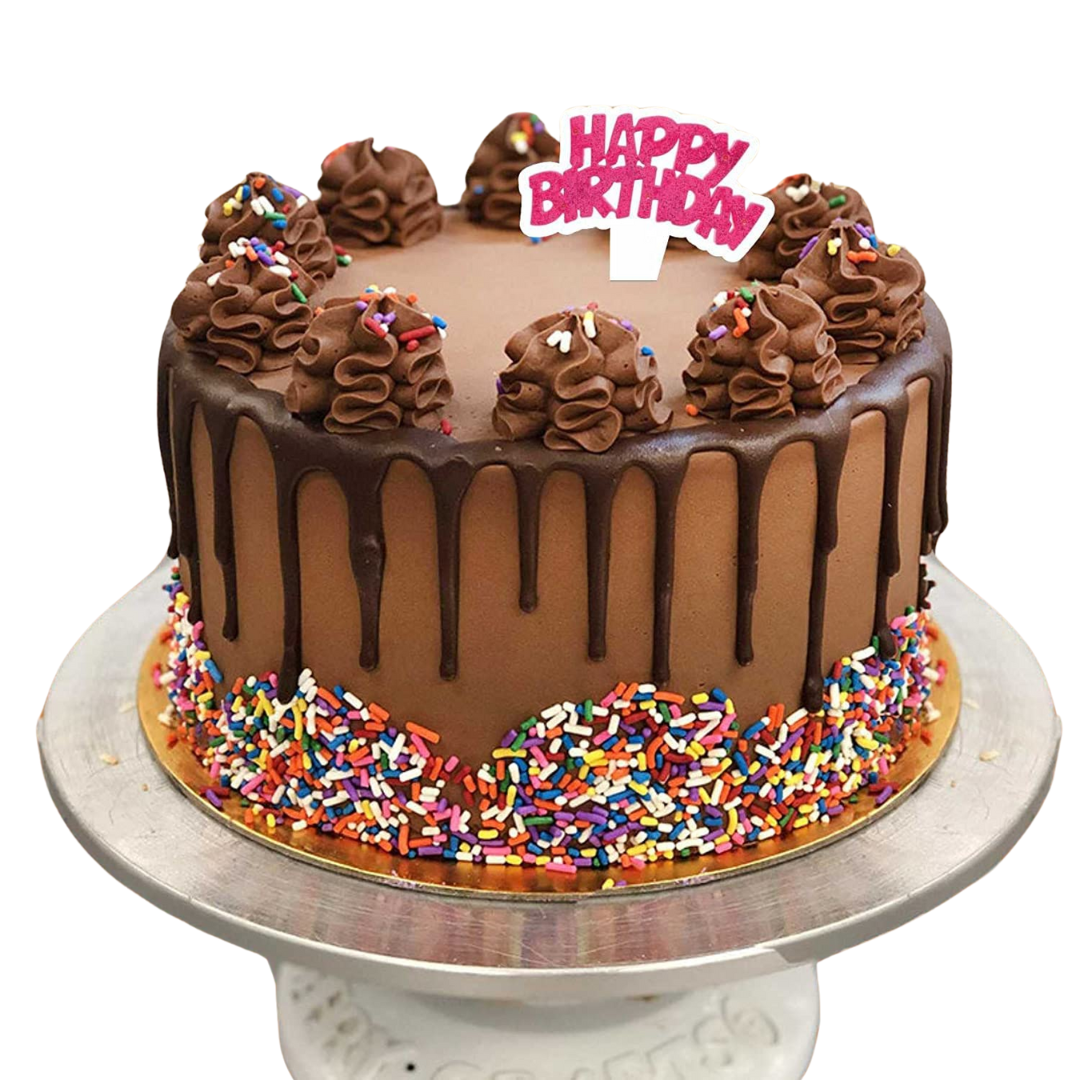 [Random design, 100 pcs] Happy Birthday Cake Toppers | Paper Cake Decoration | Parties & Bakeries