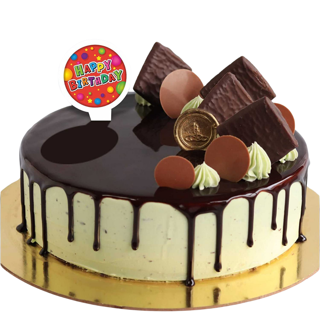 [Random design, 100 pcs] Happy Birthday Cake Toppers | Paper Cake Decoration | Parties & Bakeries